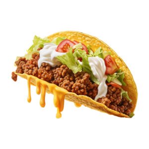 Mexican Food Tacos With Meat Vegetables