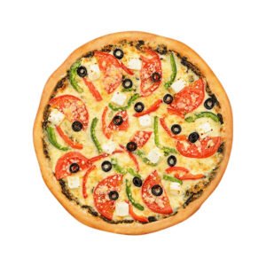 Pizza with Mushrooms And Tomatoes